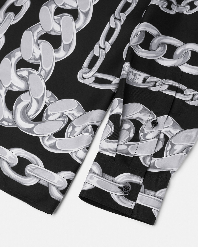 Medusa Chains Silk Shirt 4