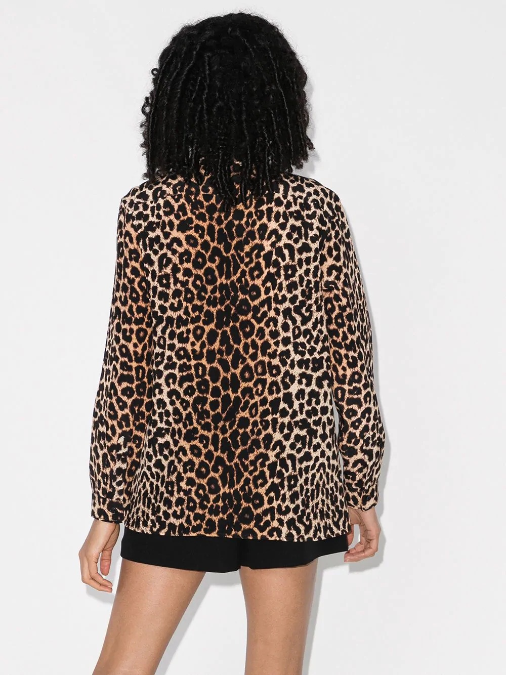 leopard print blouse - 3