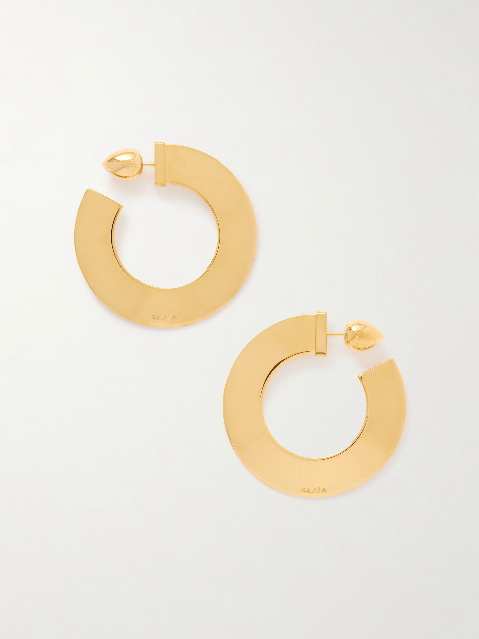 Gold-tone hoop earrings Gold - 1