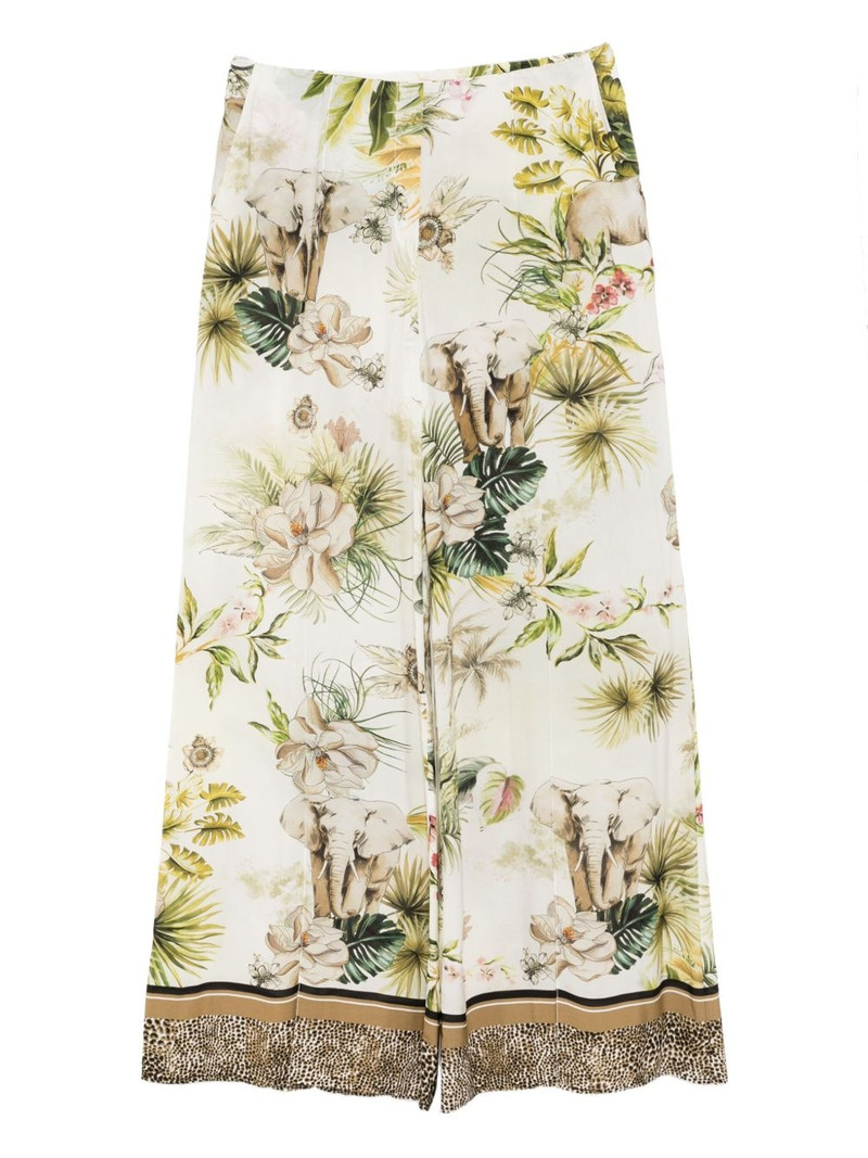 savannah-print chiffon pants 1
