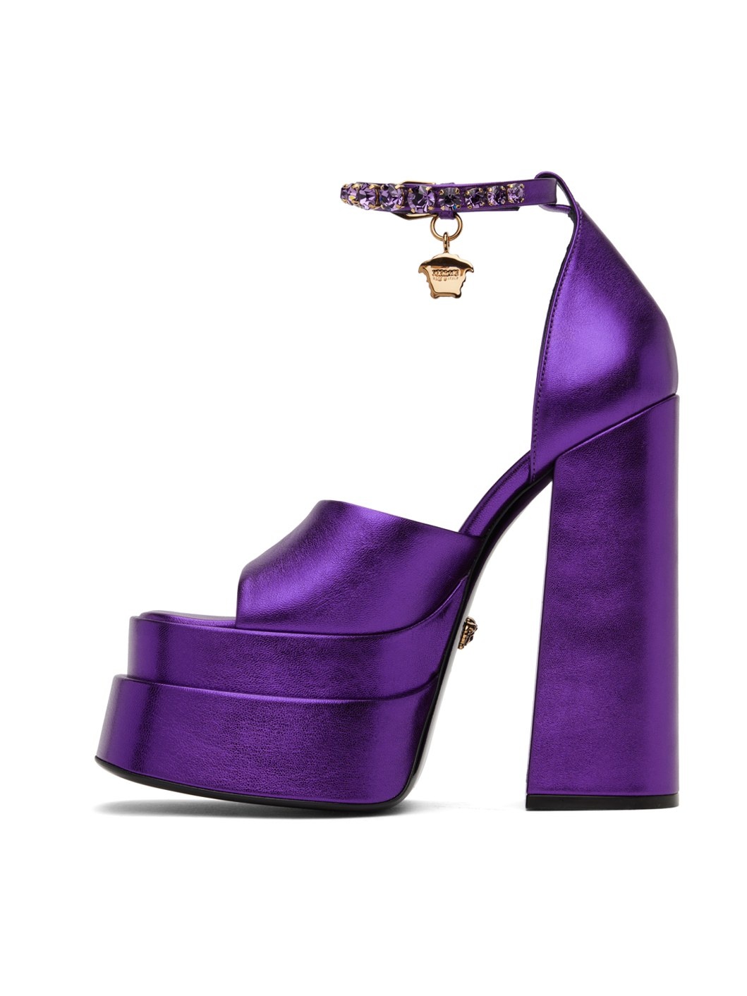 Purple Medusa Aevitas Platform Heeled Sandals - 3