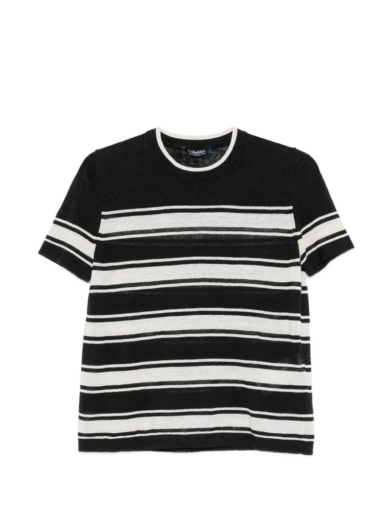 striped linen T-shirt 1