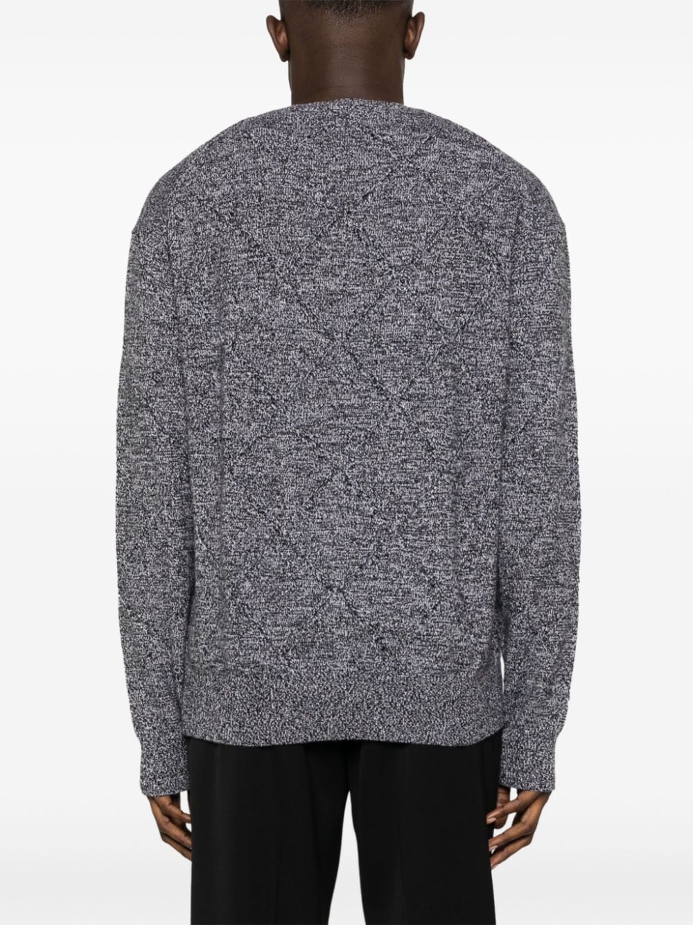 crew-neck chunky-knit jumper - 8
