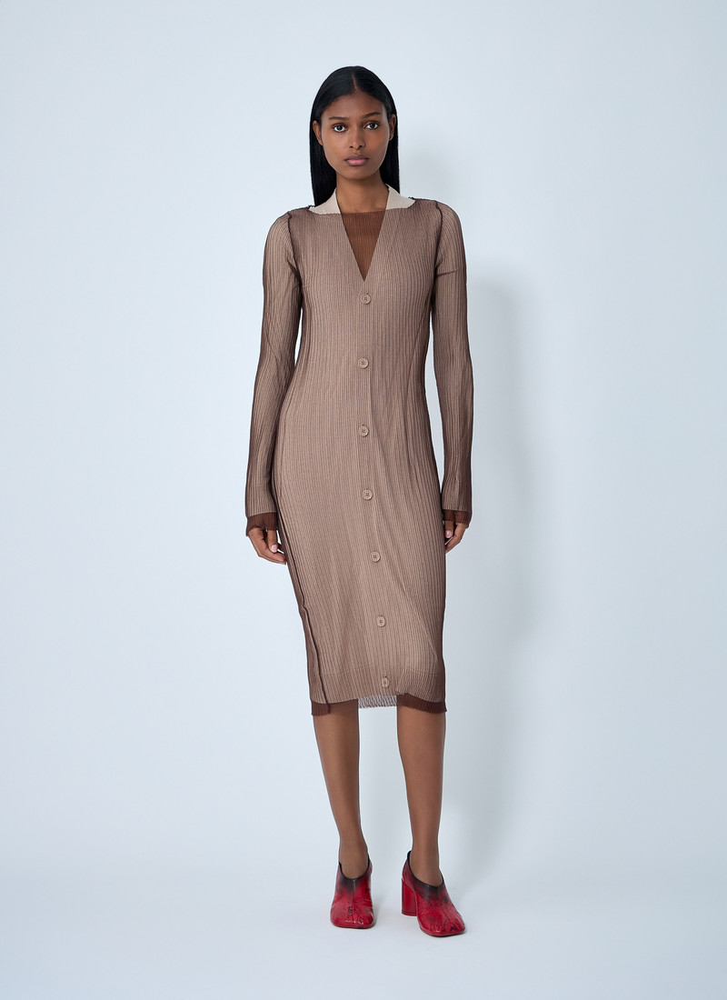 MM6 Maison Margiela Layered Cardigan Dress outlook