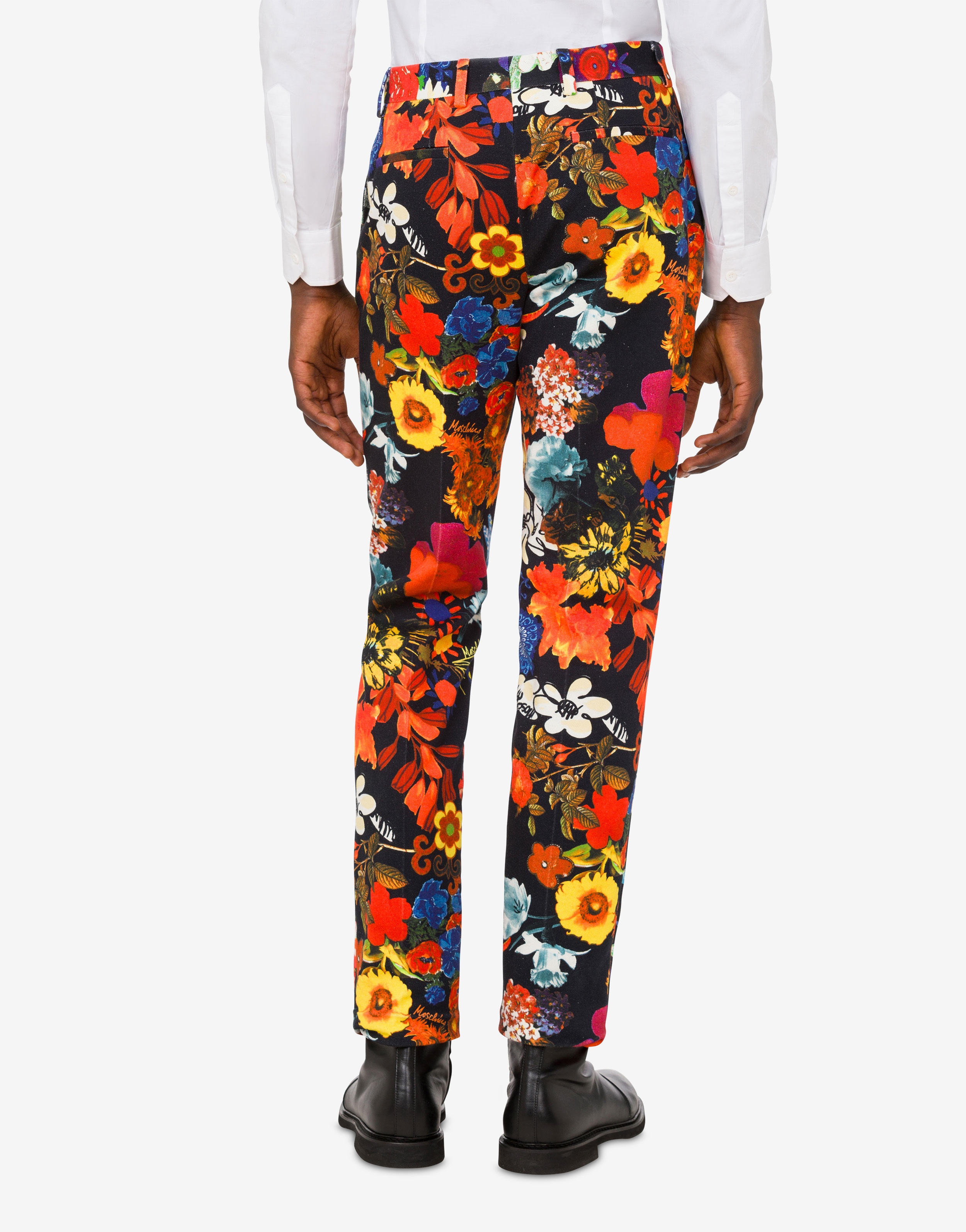 ALLOVER FLOWERS BULL TROUSERS - 3