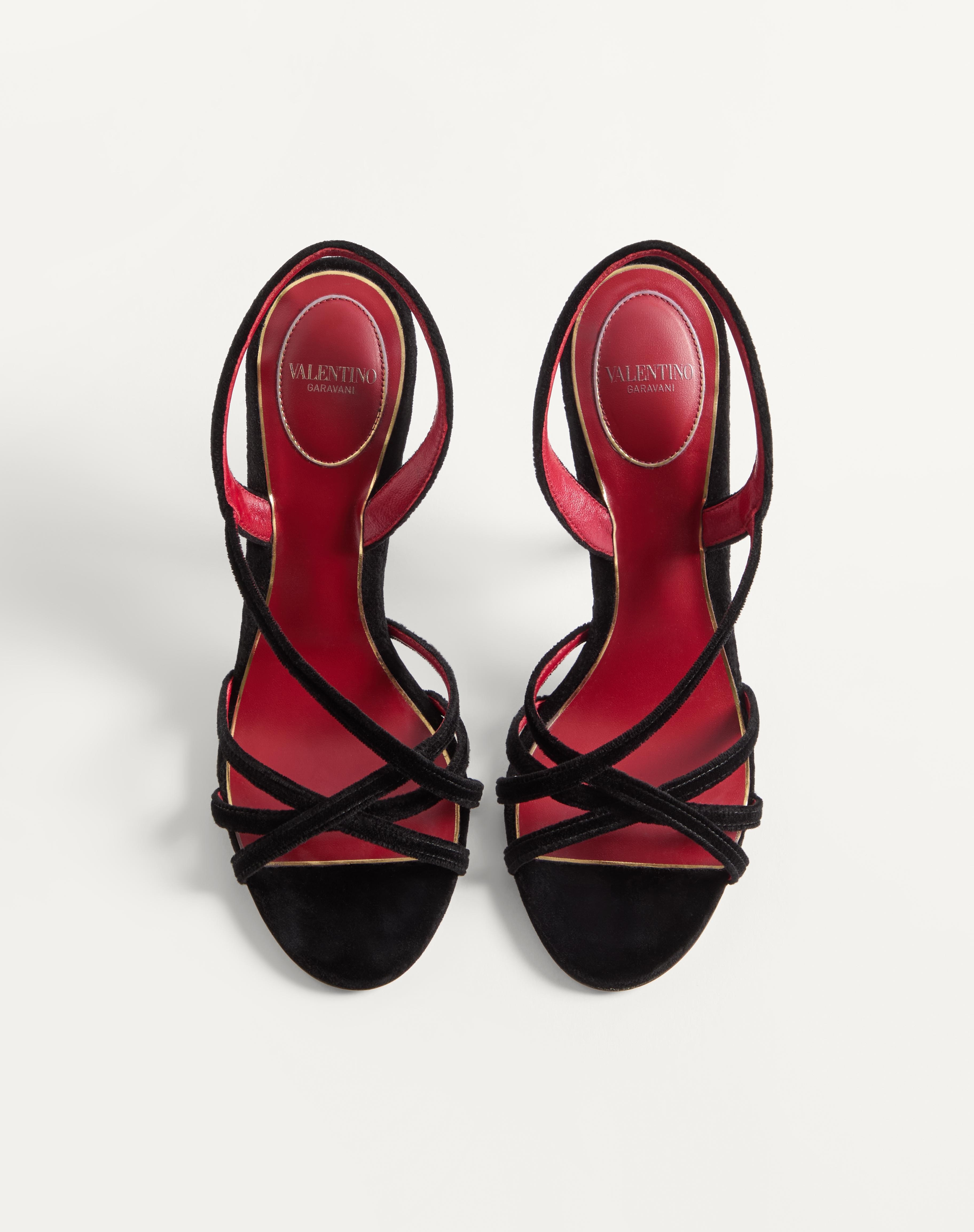 FETISHIQUE VELVET SANDAL 105MM - 4
