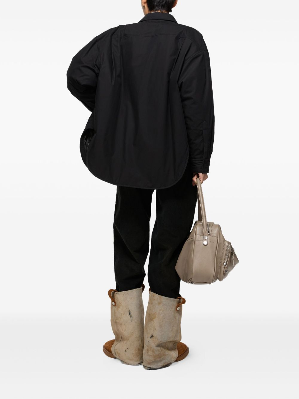 cotton padded shirt jacket - 3
