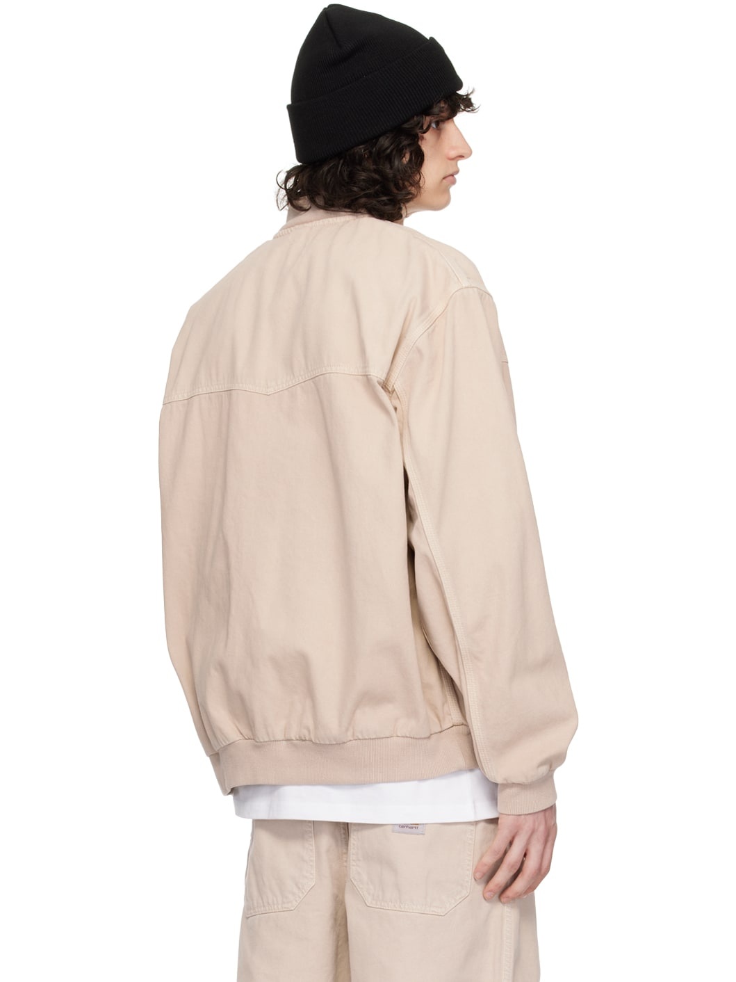 Beige Sante Fe Bomber Jacket - 3