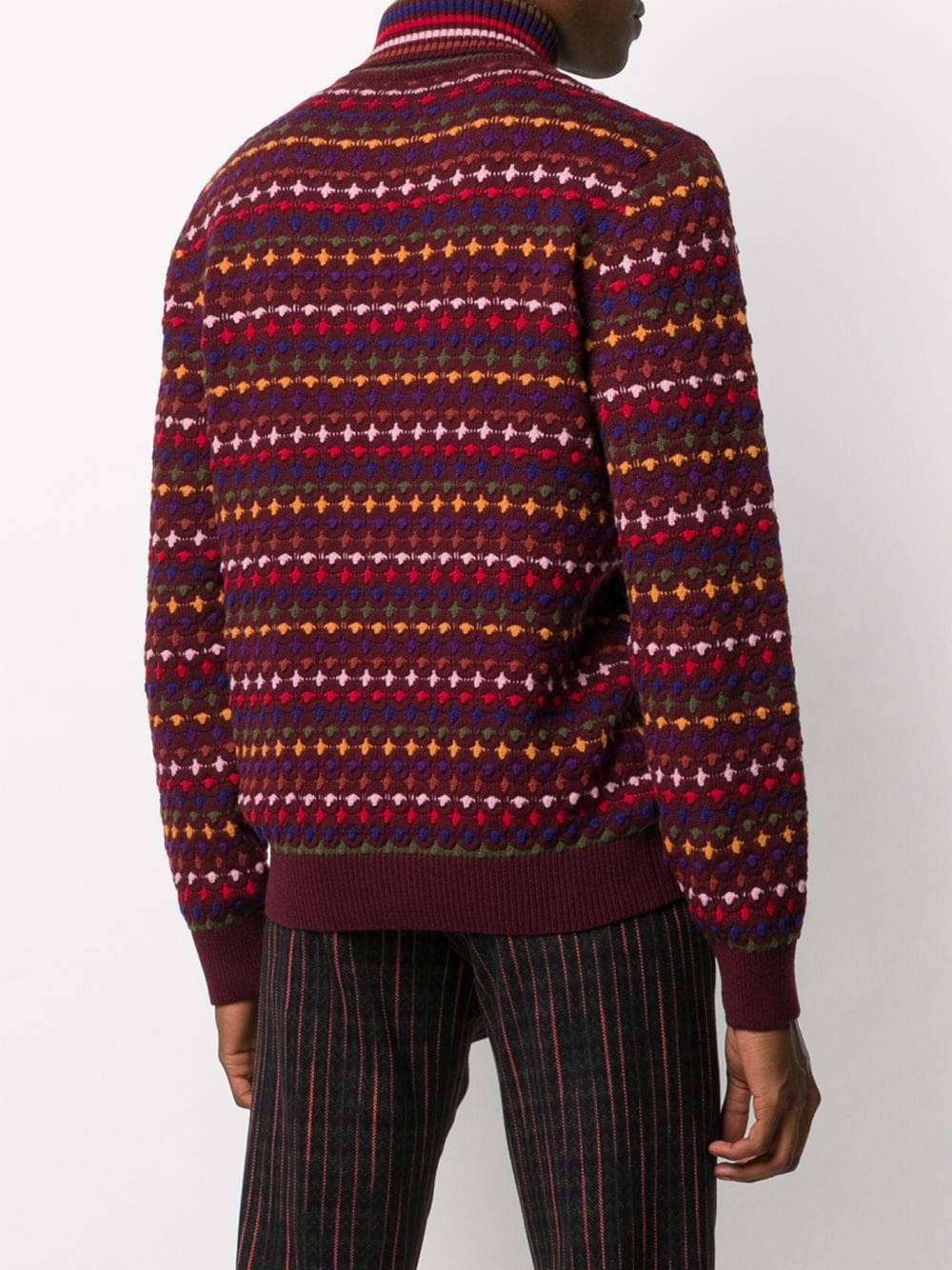 embroidered roll neck jumper - 4