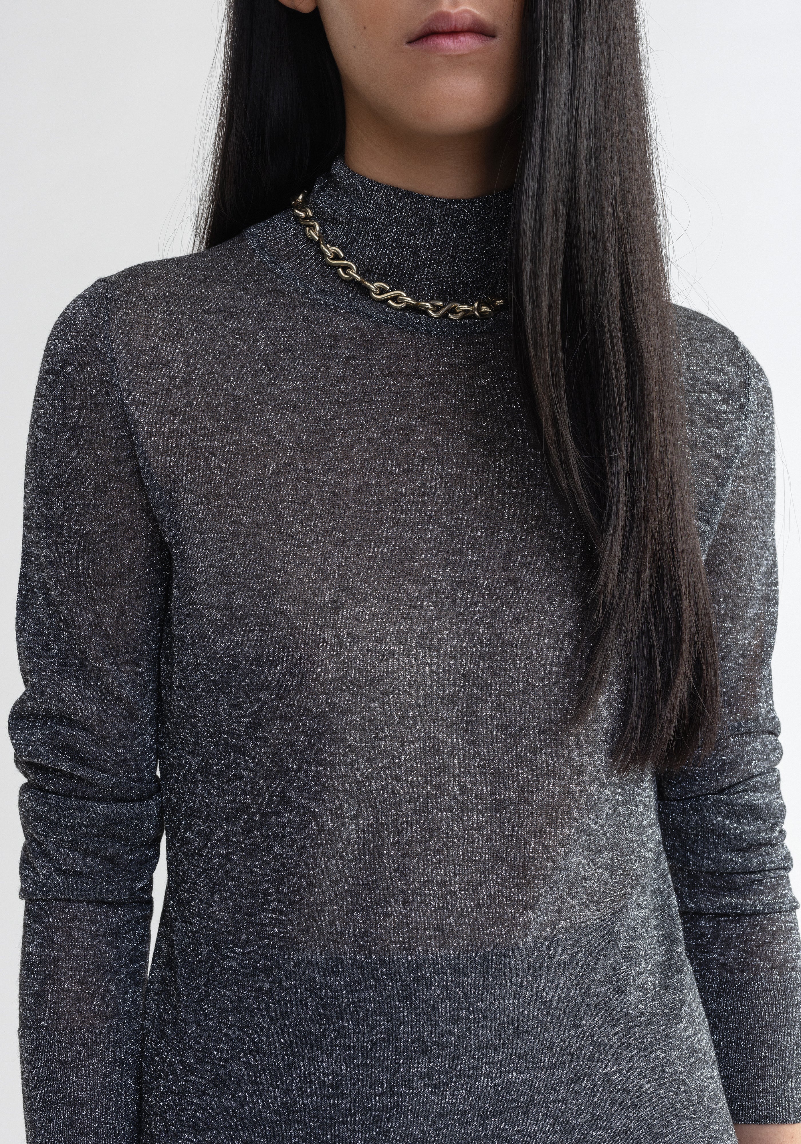 VASLAV
Sparkly ribbed turtleneck - 2