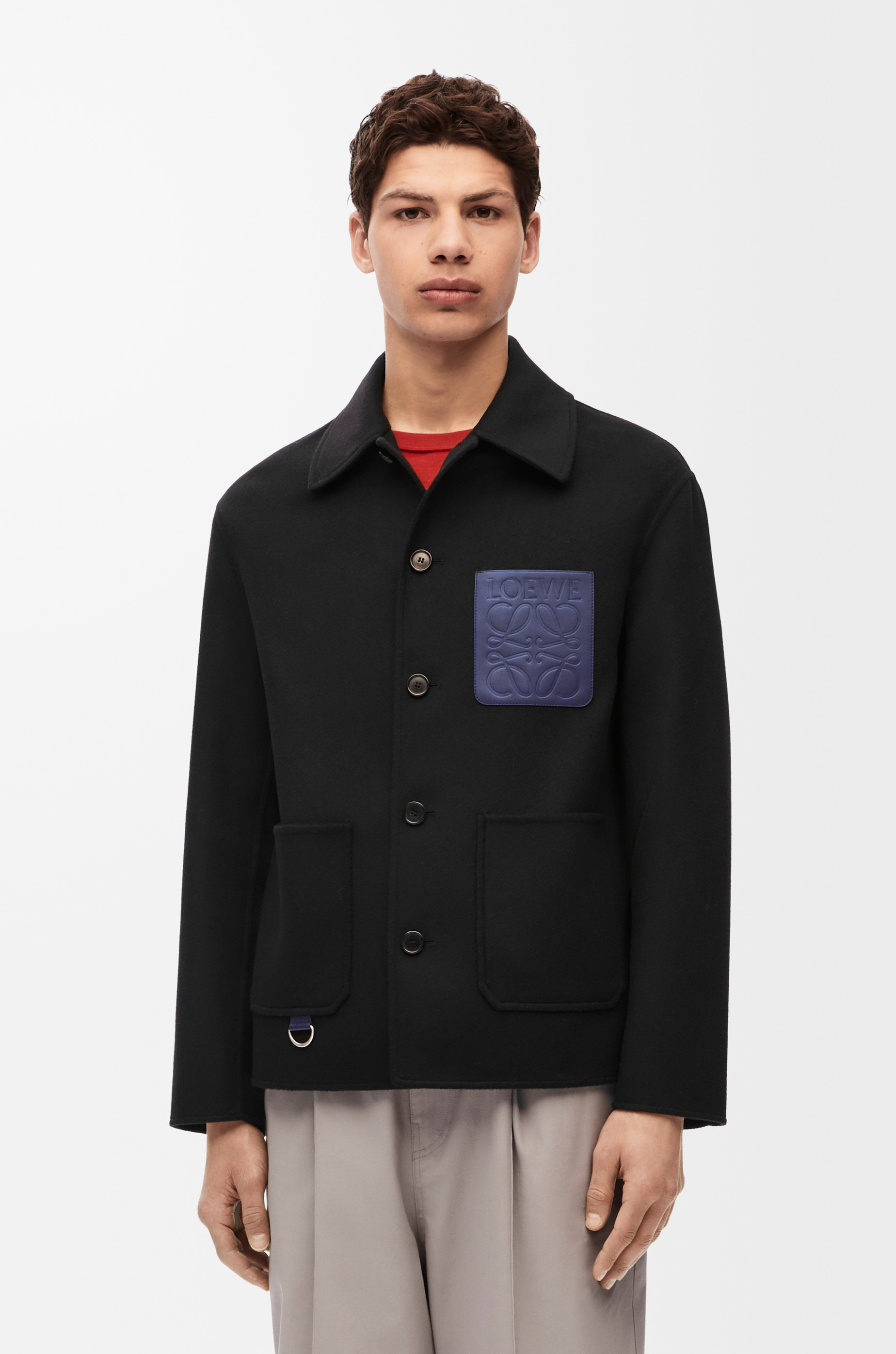 Workwear jacket in wool and cashmere - 3