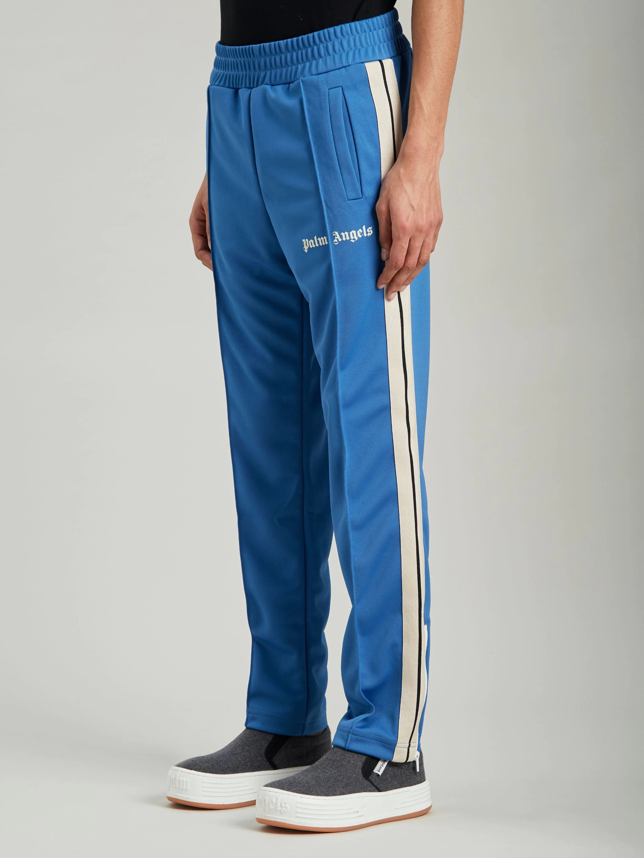 BLUE TRACK PANTS - 4