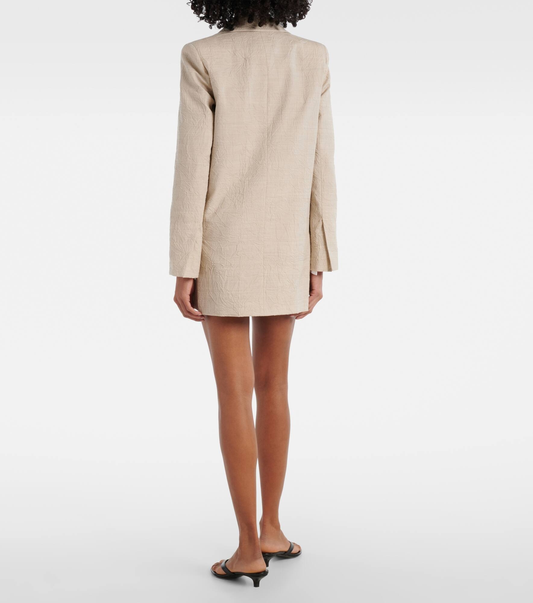 Single-breasted wool blazer - 3