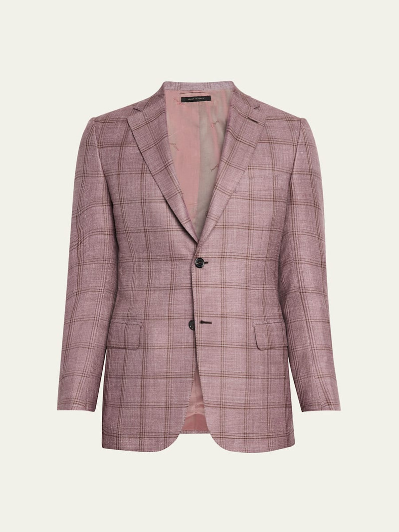 Men's Tonal Plaid Sport Coat 1
