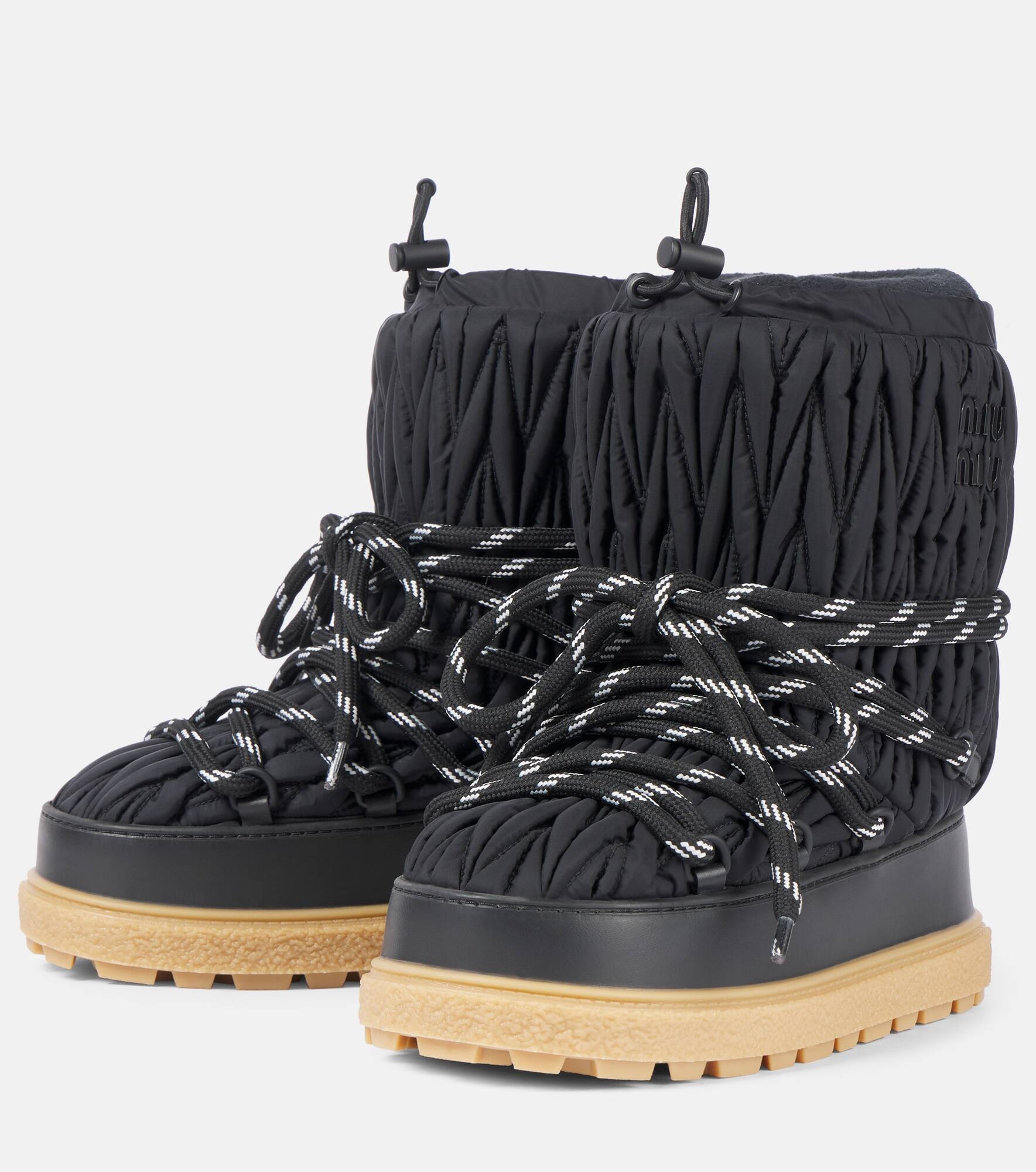 Logo matelassé snow boots - 4