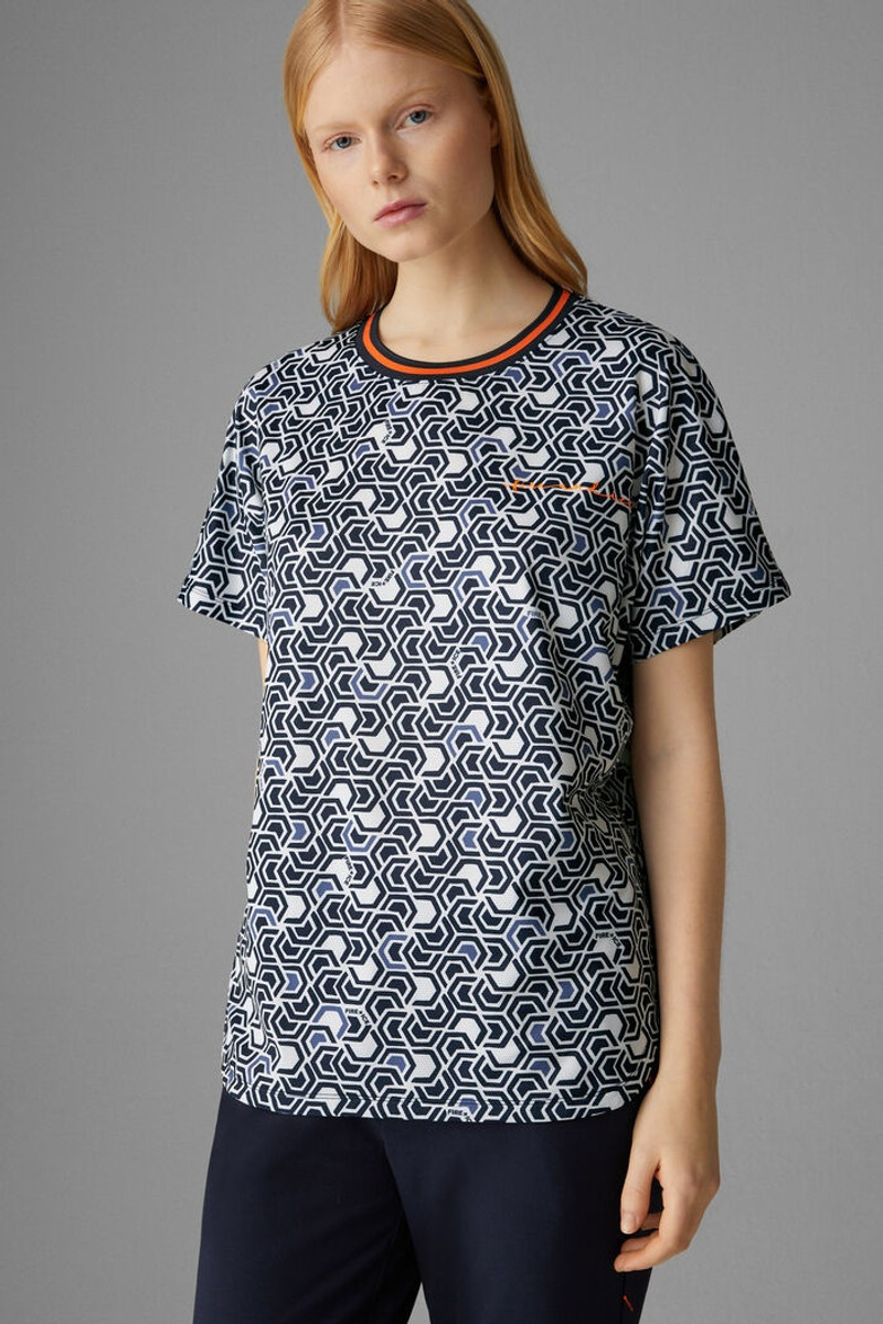 Dina Functional shirt in Navy blue/White 2