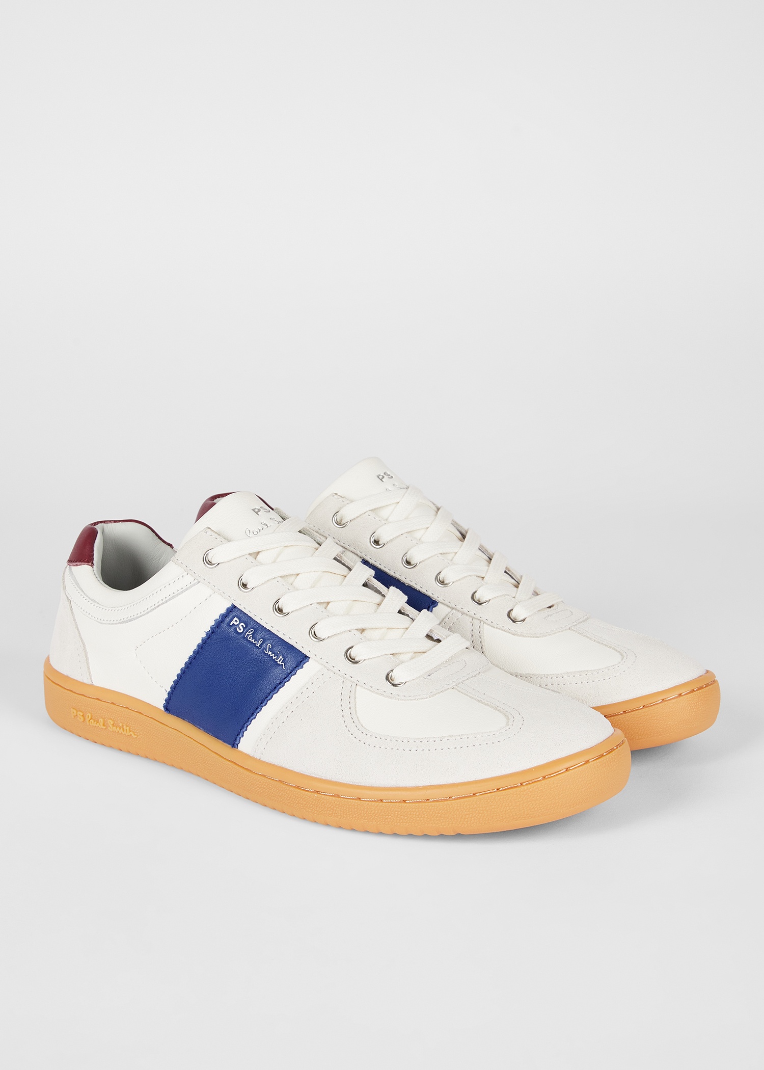 White Leather 'Roberto' Trainers - 4