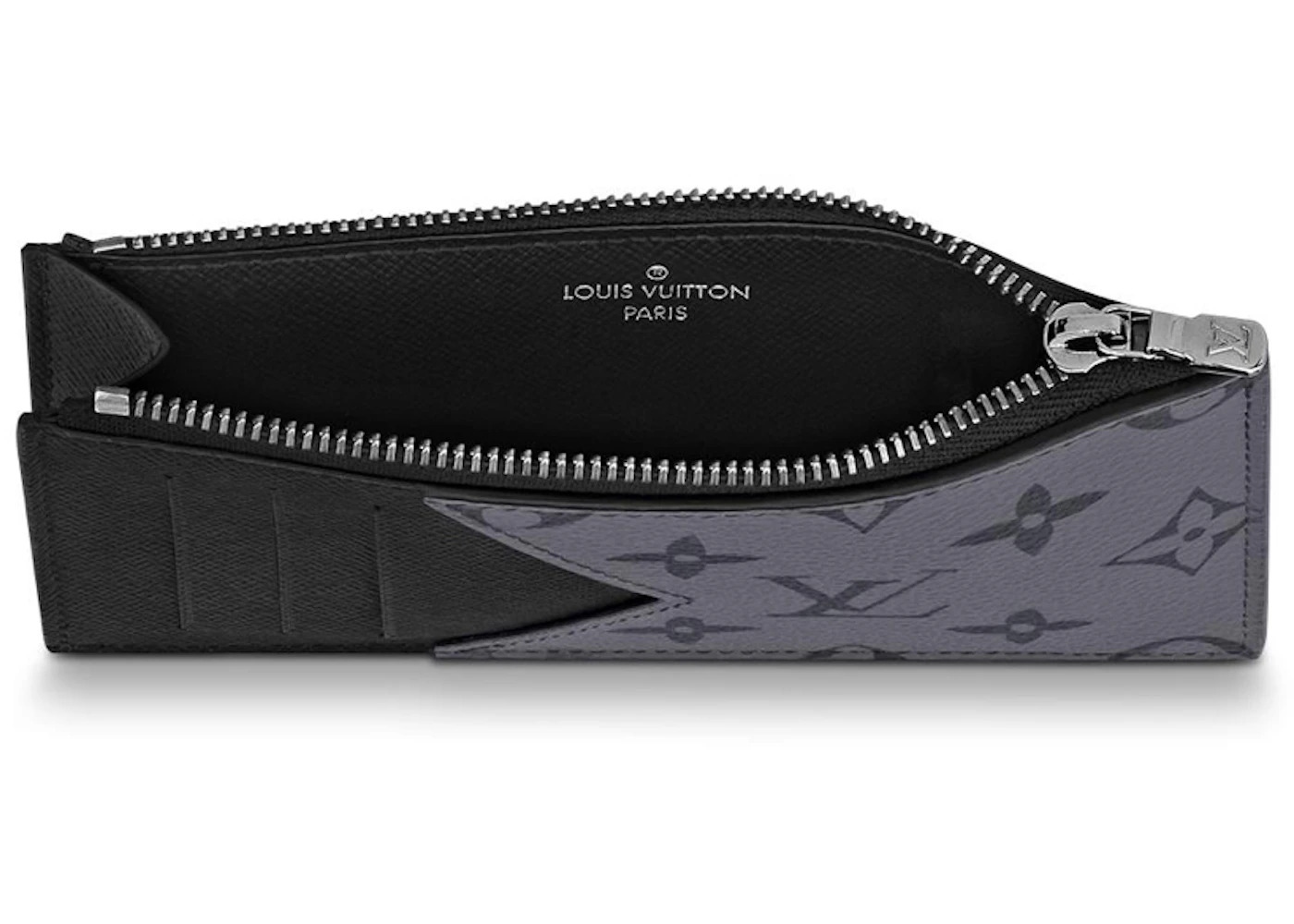 Louis Vuitton Coin Card Holder Monogram Eclipse Reverse Gray - 3