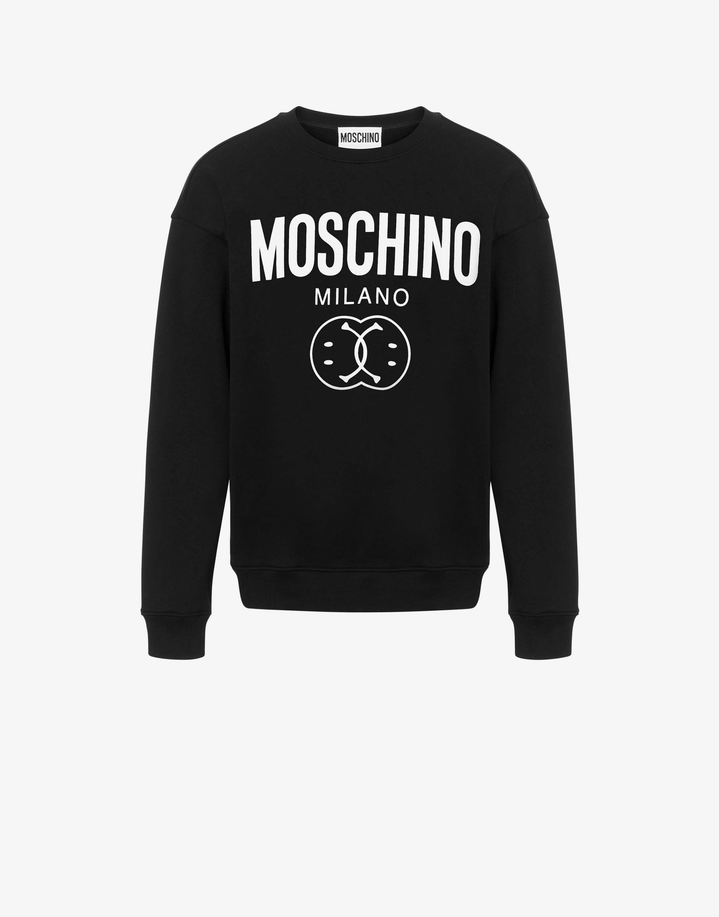 DOUBLE SMILEY® LOGO ORGANIC COTTON SWEATSHIRT - 1
