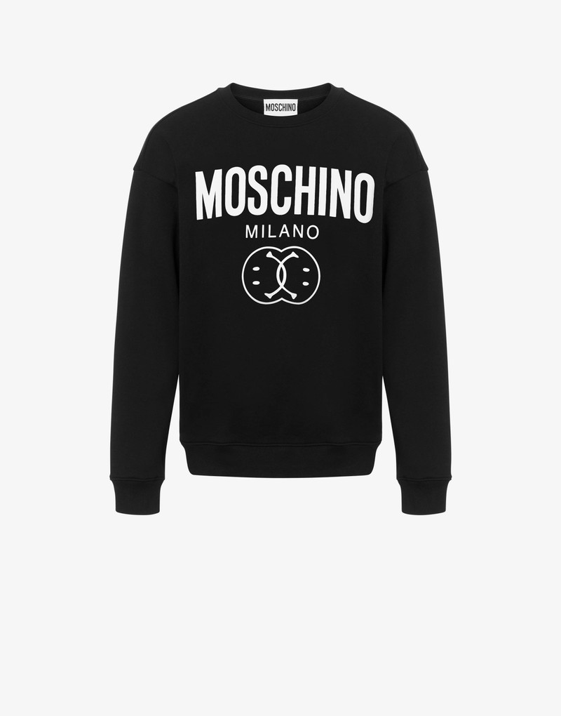 DOUBLE SMILEY® LOGO ORGANIC COTTON SWEATSHIRT 1