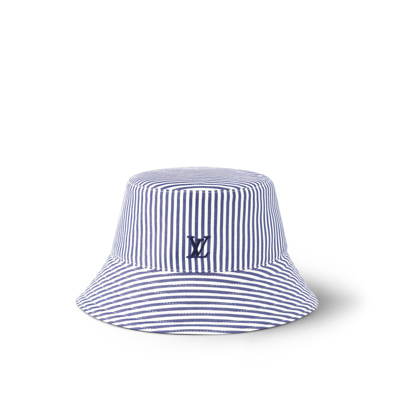 LV League Striped Bucket Hat 1