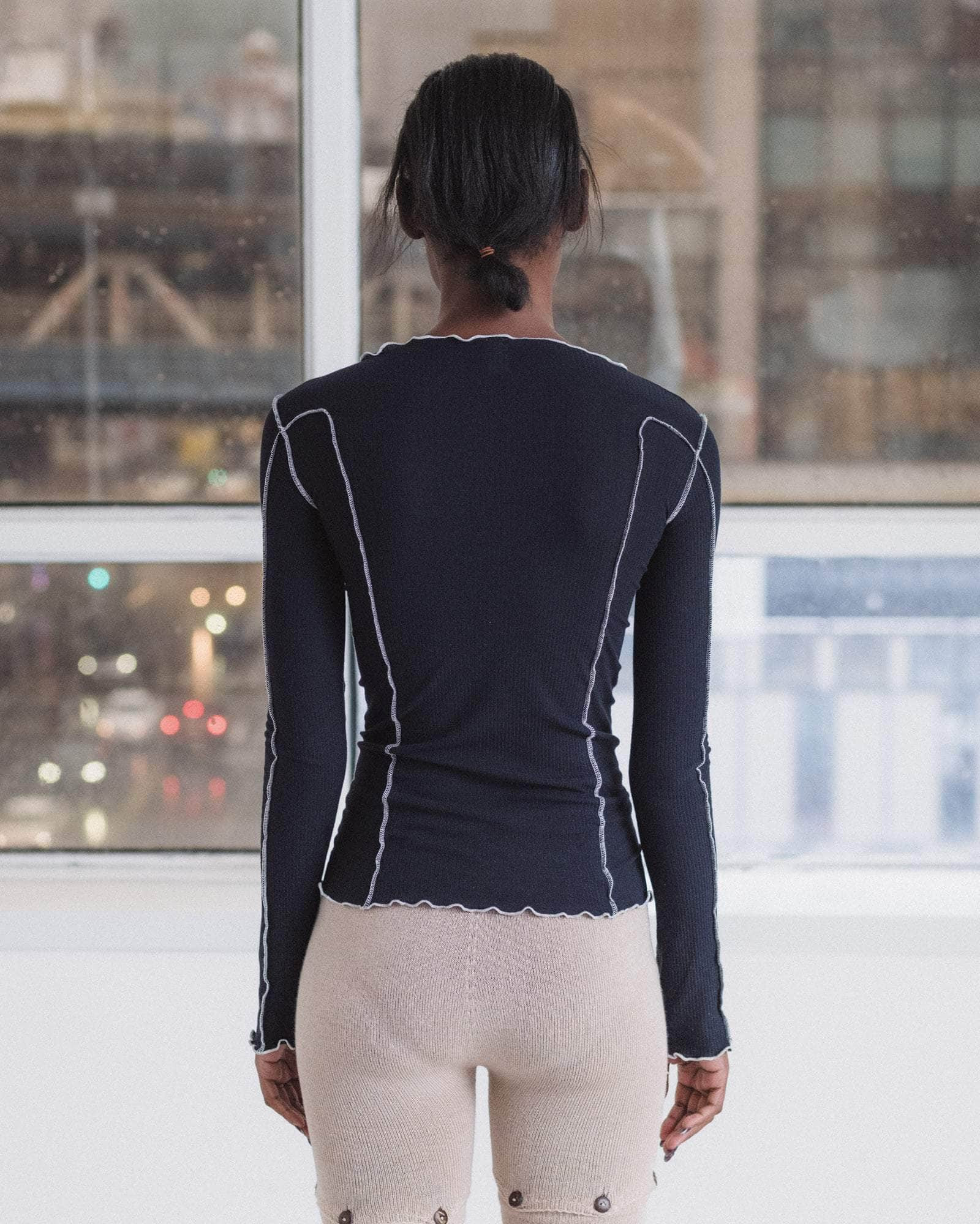 Omato Long Sleeve Tee - Organic Cotton Rib - 2