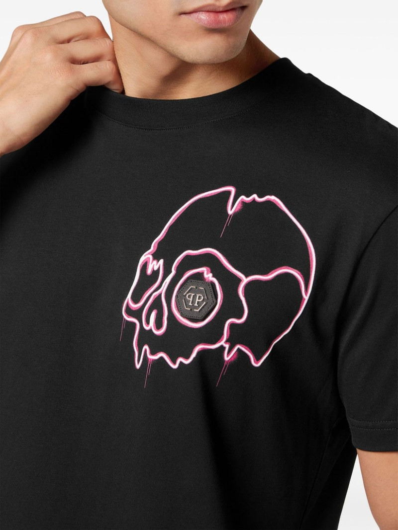 Dripping Skull cotton T-shirt 5