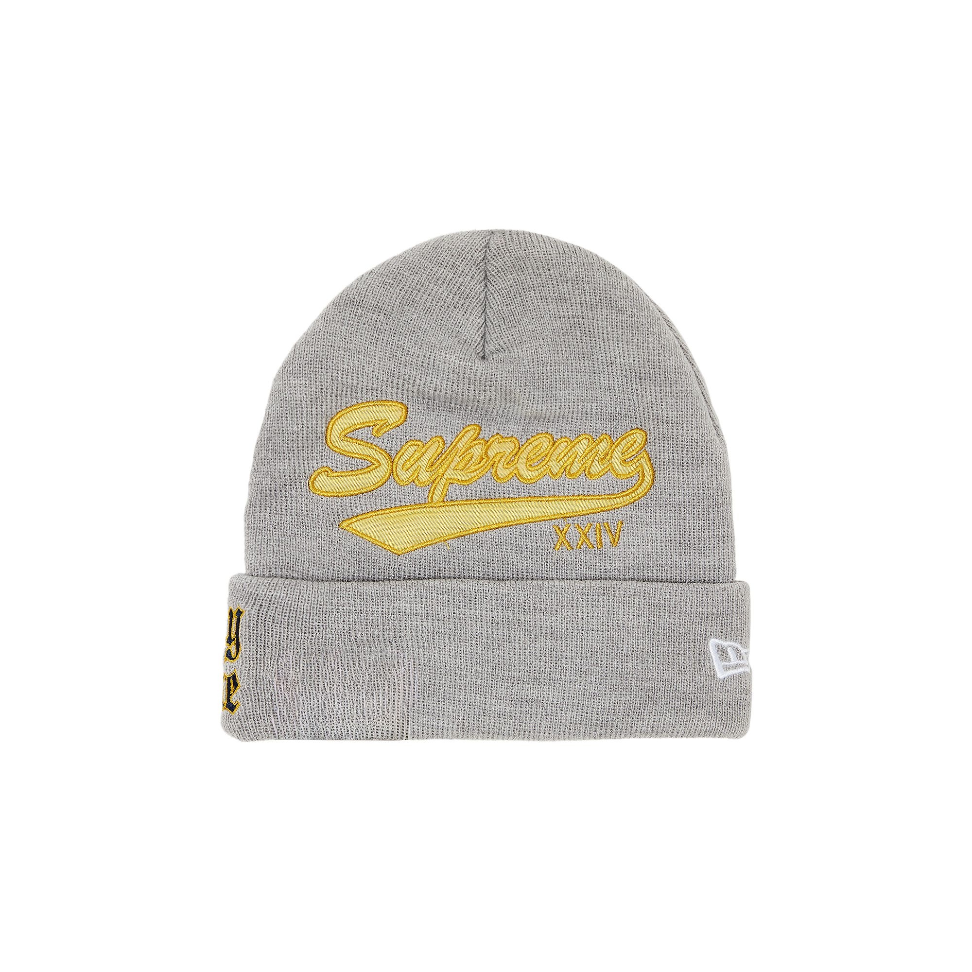 Supreme x New Era Salvation Beanie 'Heather Grey' - 1