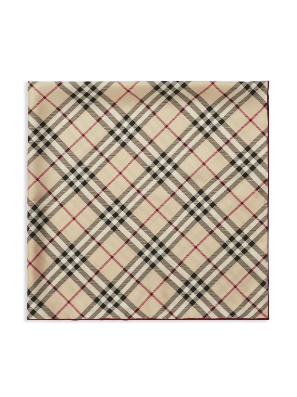 checked silk scarf - 2