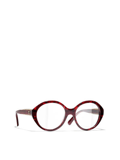 CHANEL CH3459 round-frame acetate eyeglasses outlook