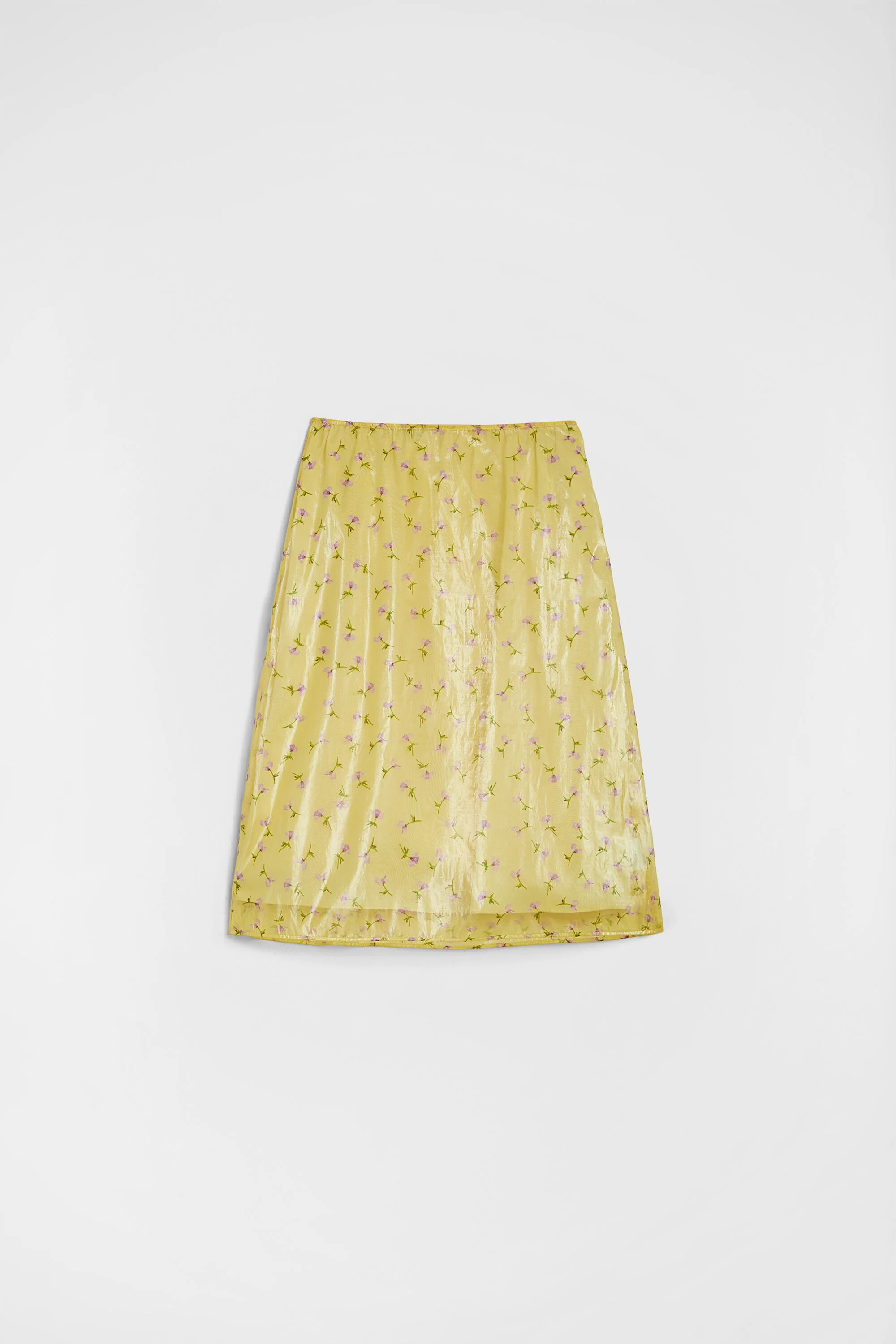 Technical Organdy Printed Skirt - 1