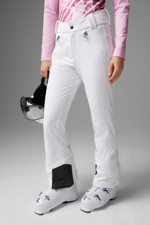 Hazel Softshell ski pants in White - 2