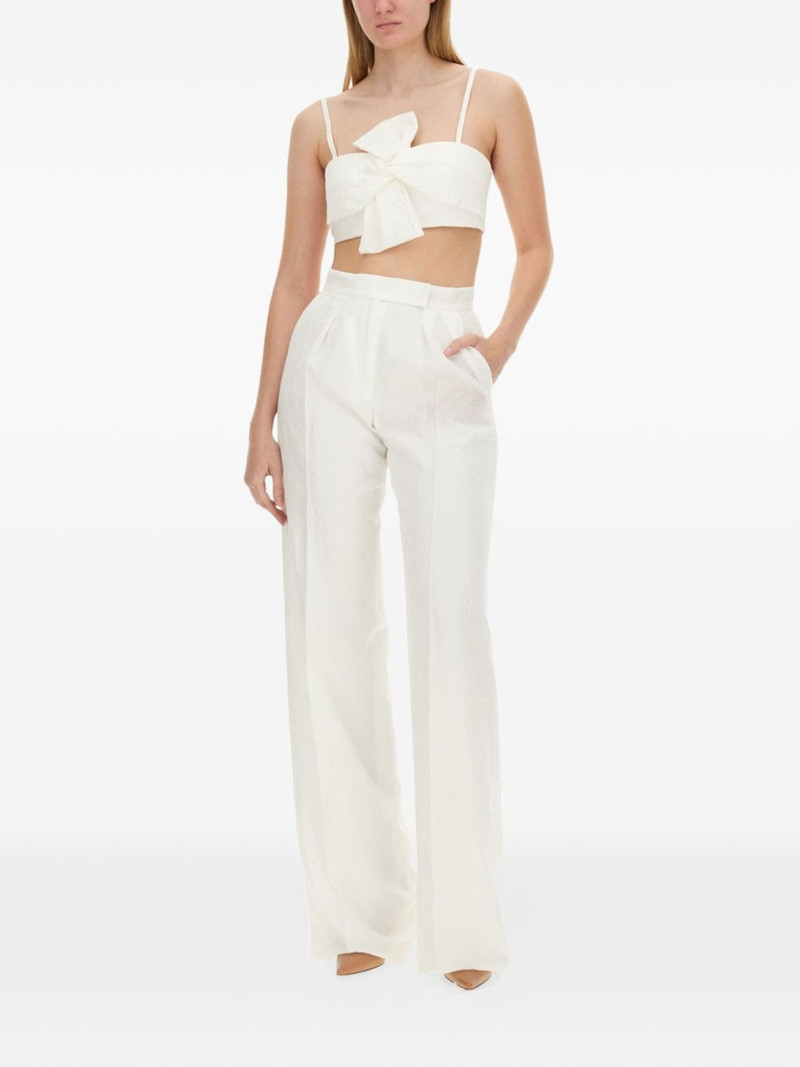 Max Mara bow crop-top outlook