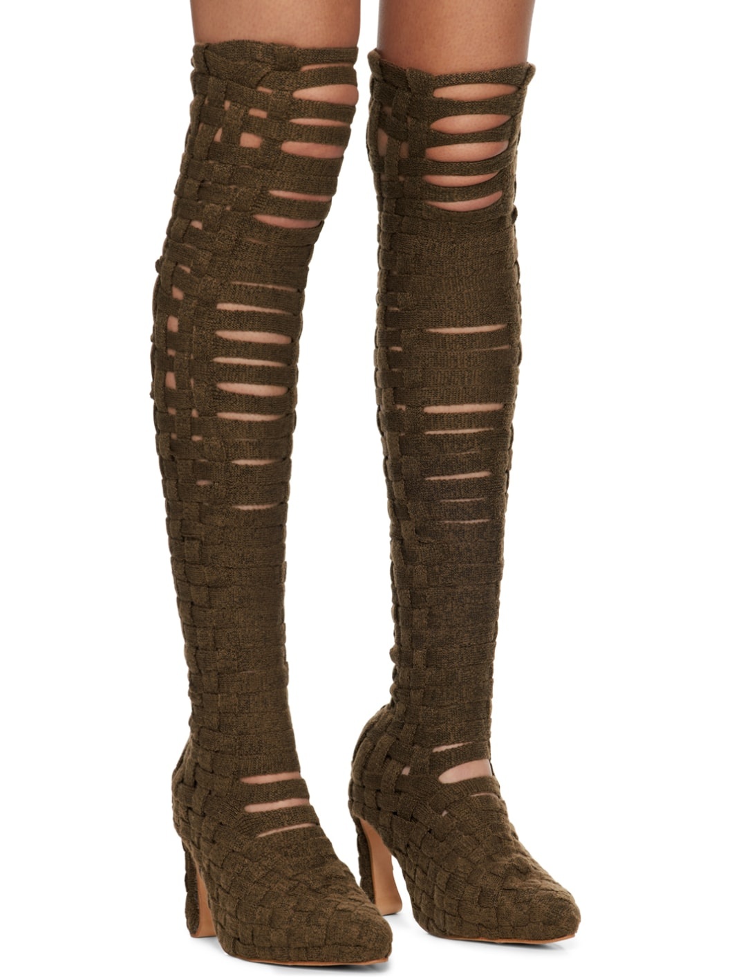 Khaki Bandage Boots - 4