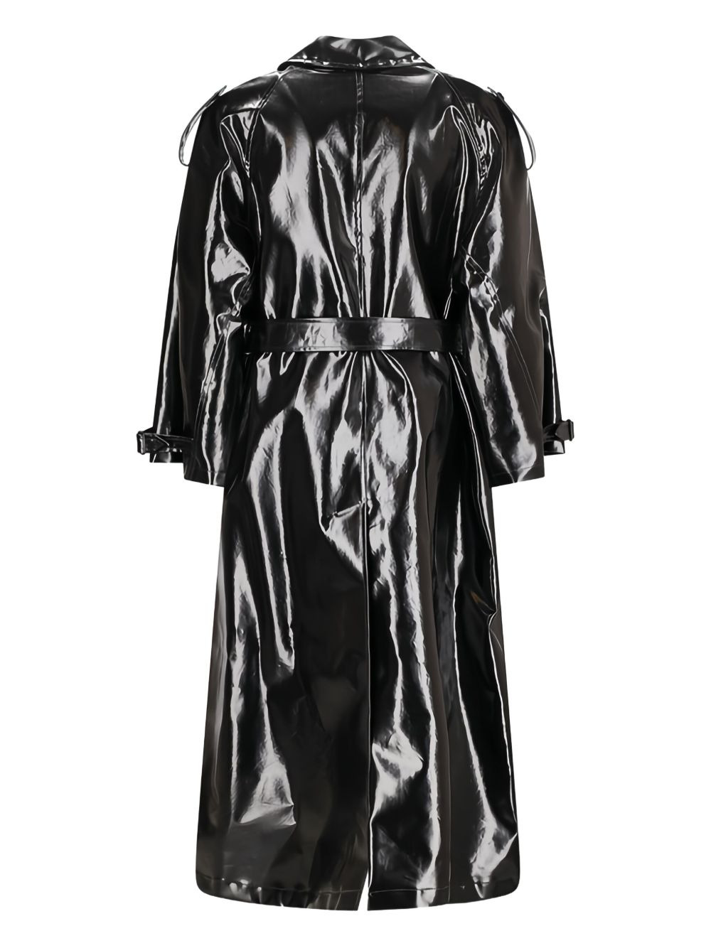 belted trench coat - 2
