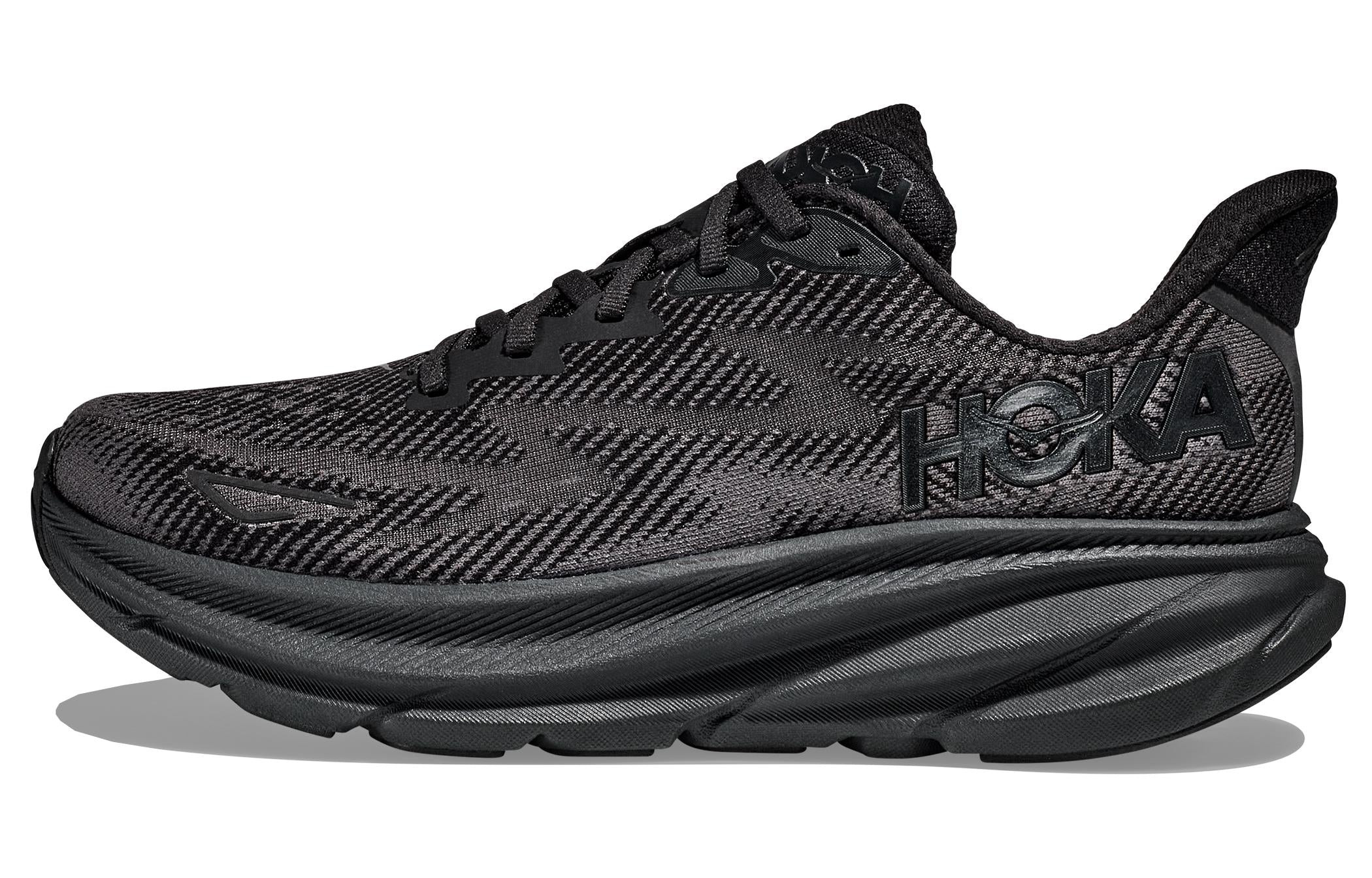 (WMNS) Hoka One One Clifton 9 'Triple Black' 1127896-BBLC - 2