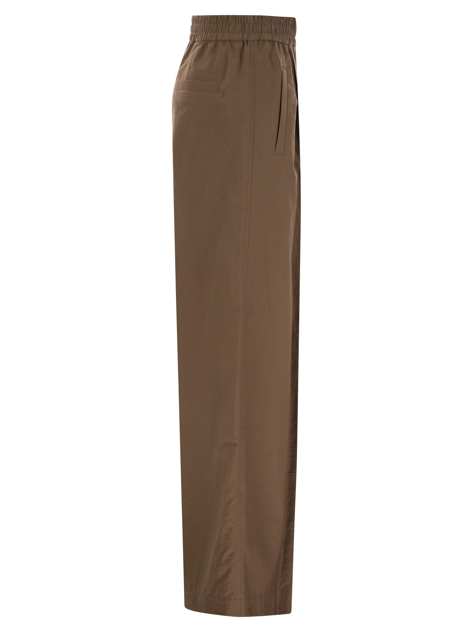 Brunello Cucinelli Women Loose Fit Cotton Trousers - 3