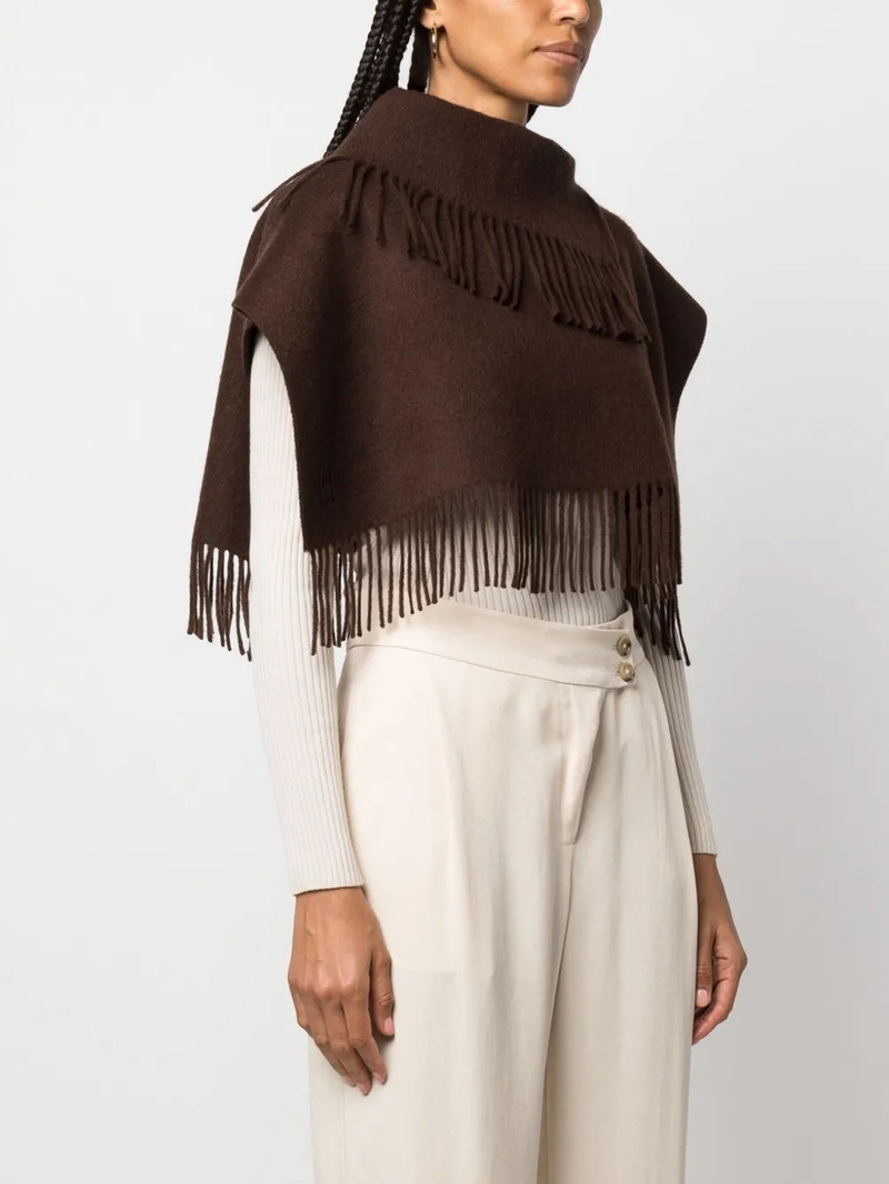 BY MALENE BIRGER Turtla wool fringe bib outlook