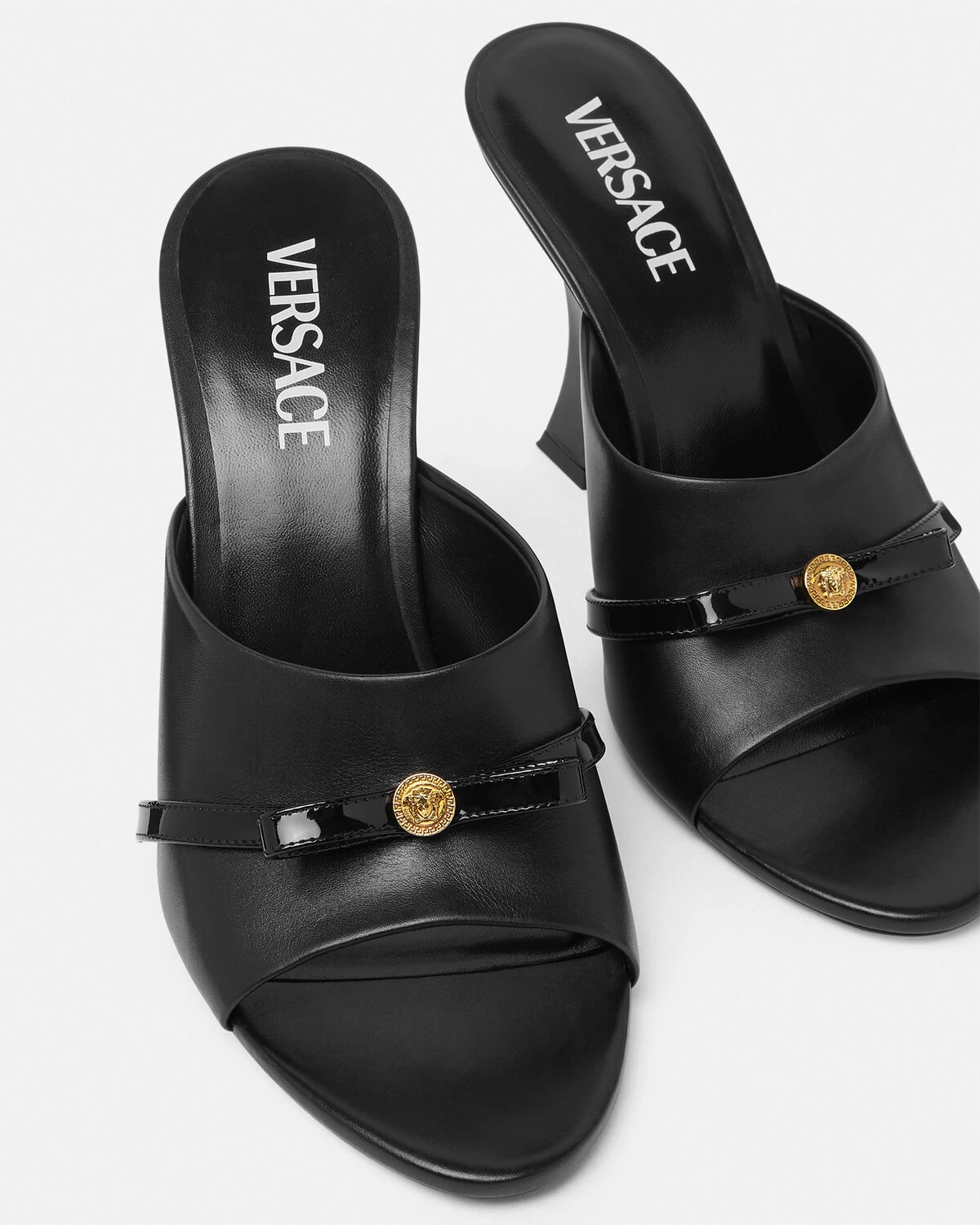 Gianni Ribbon Wedge Mules 3.7" / 95 mm - 6