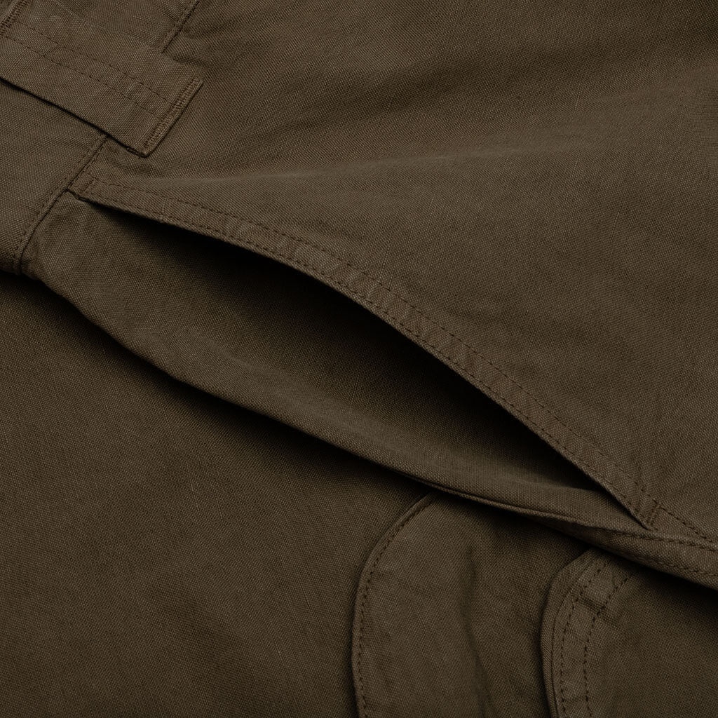 CANVAS CARGO PANTS - DARK OLIVE - 5