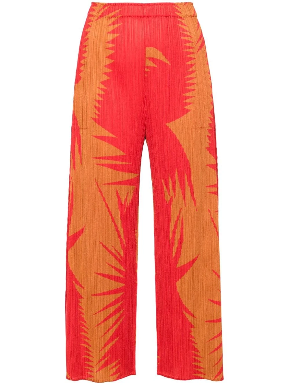 Pleats Please Issey Miyake Women Printed Cropped Trousers - 1