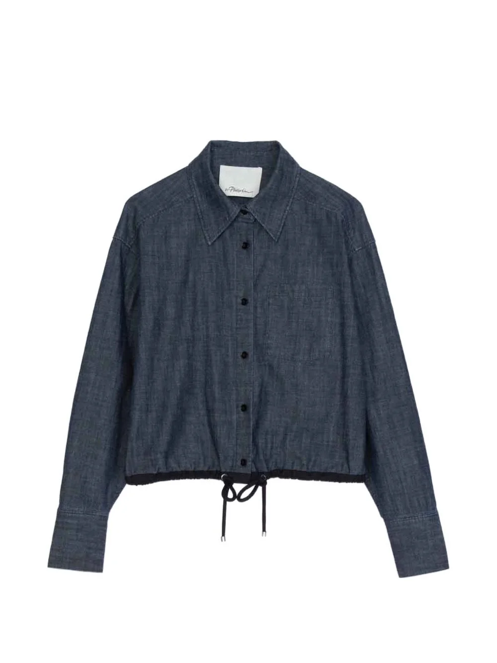 drawstring-hem shirt - 1