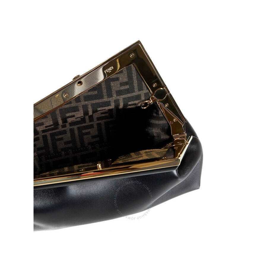 Open Box - Fendi First Midi Nappa Leather Clutch - 4