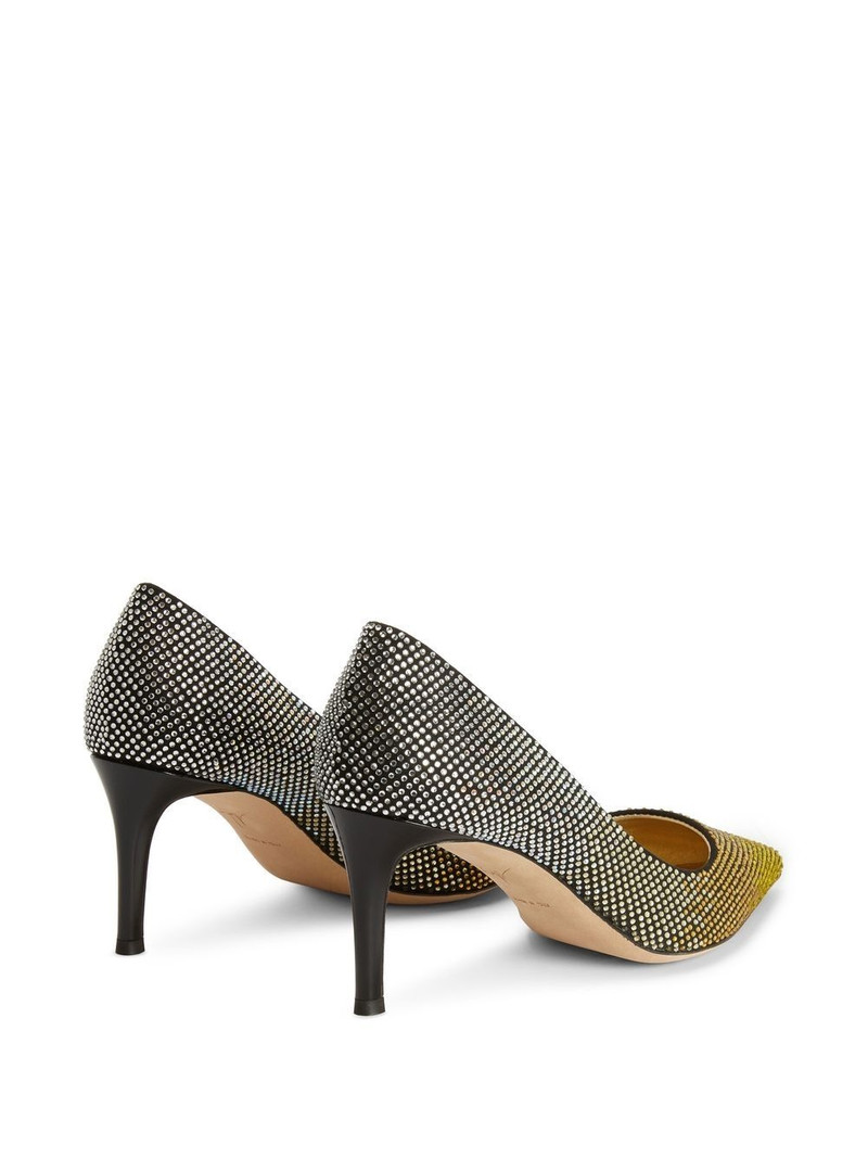 Celie 70mm crystal pumps 3