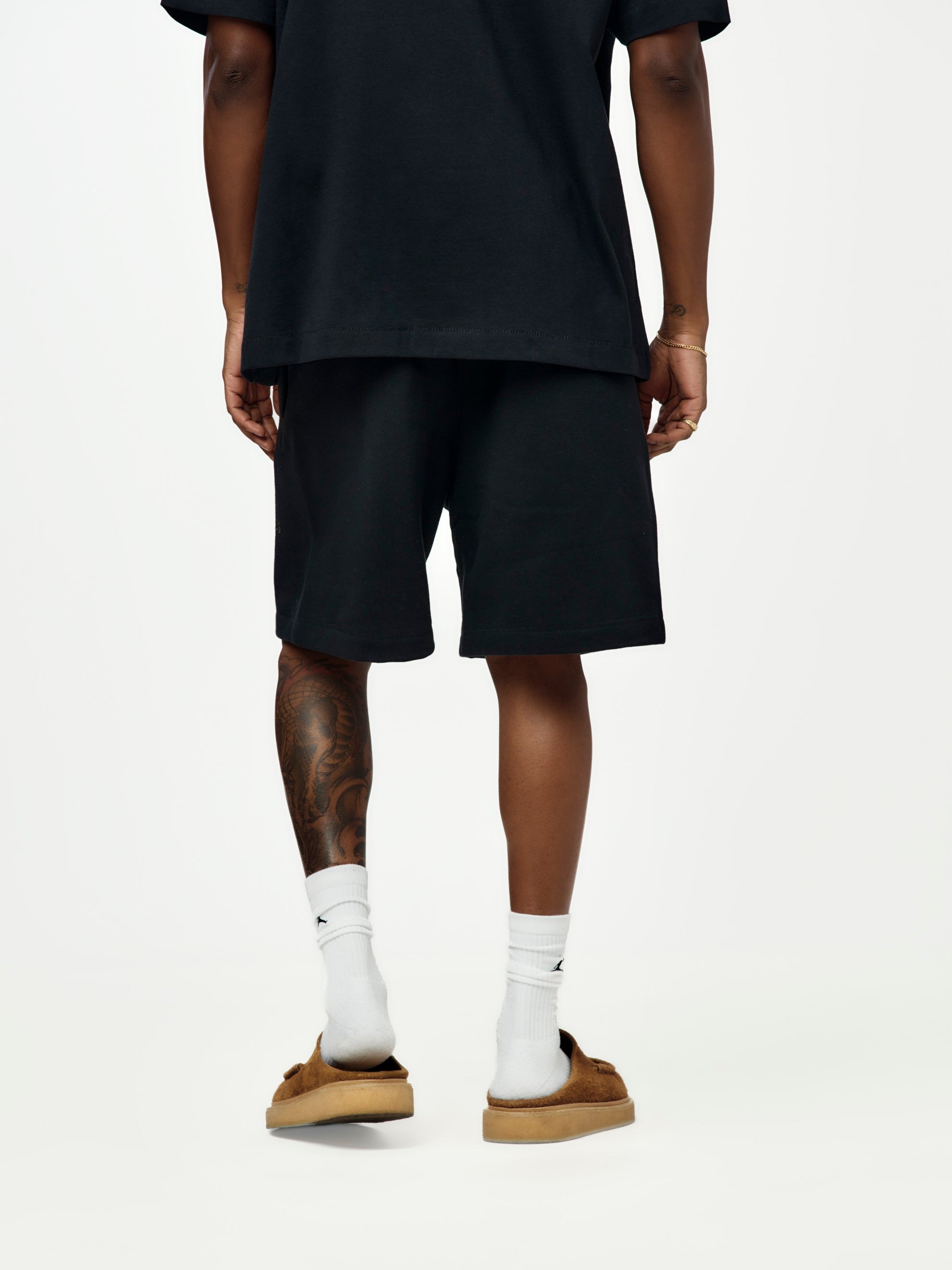 CLASSIC FLEECE SWEATSHORT (JET BLACK) - 3