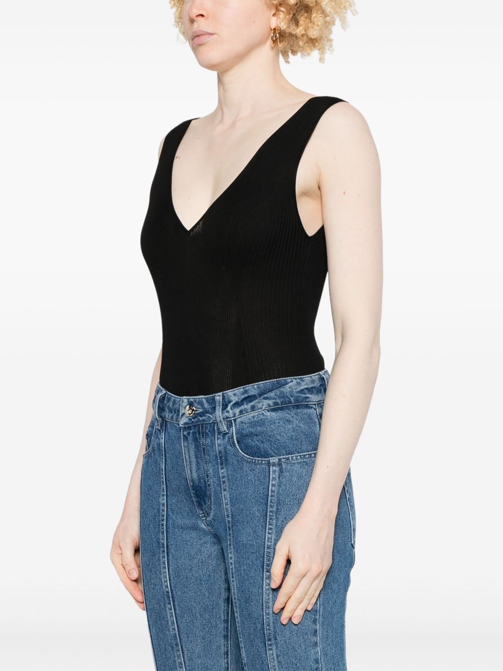 V-neck bodysuit - 3
