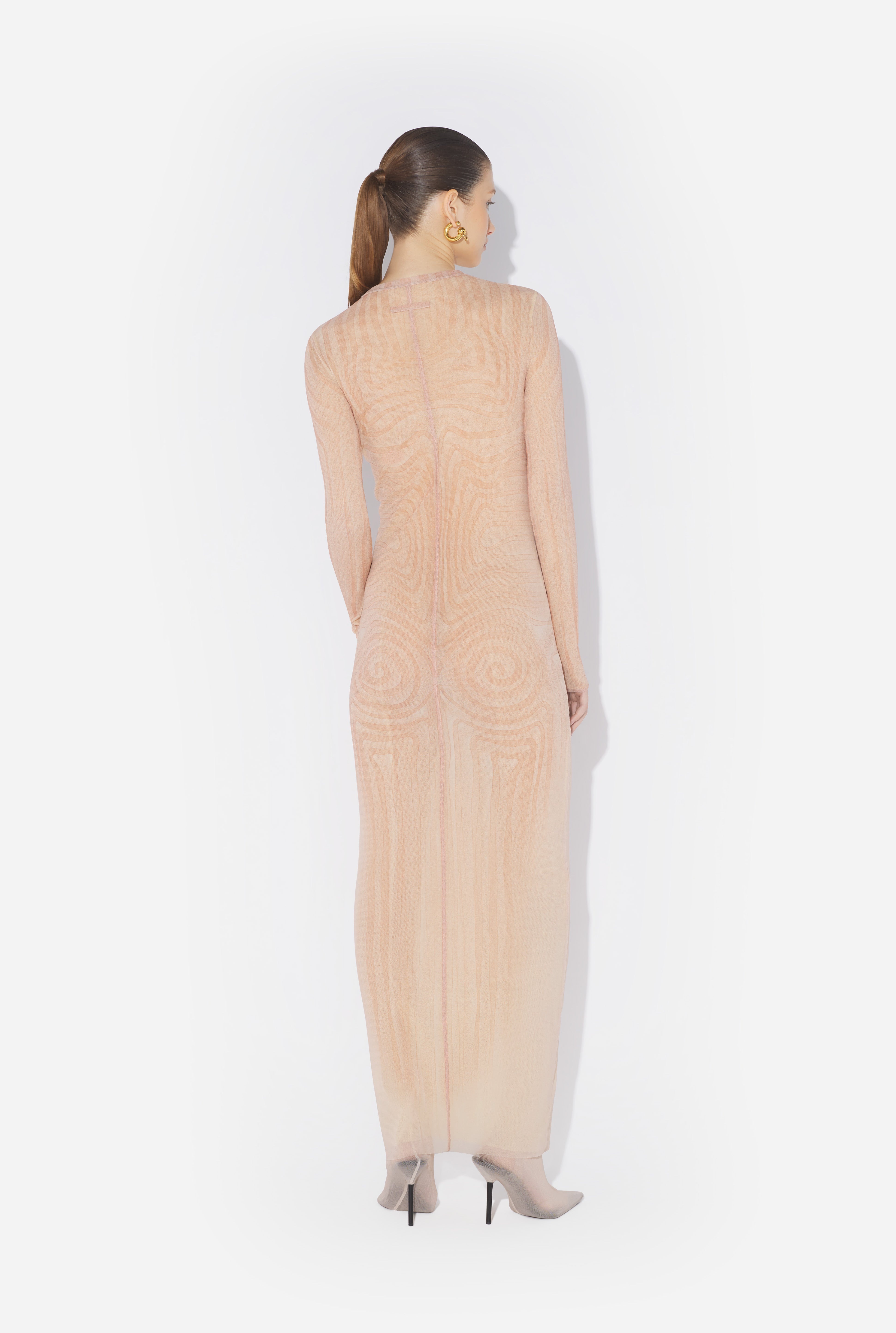 THE LONG PINK “SPIRALE” DRESS - 2