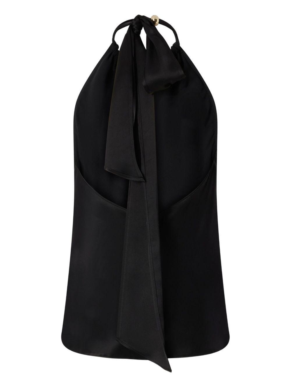 bow-halter neck blouse - 2
