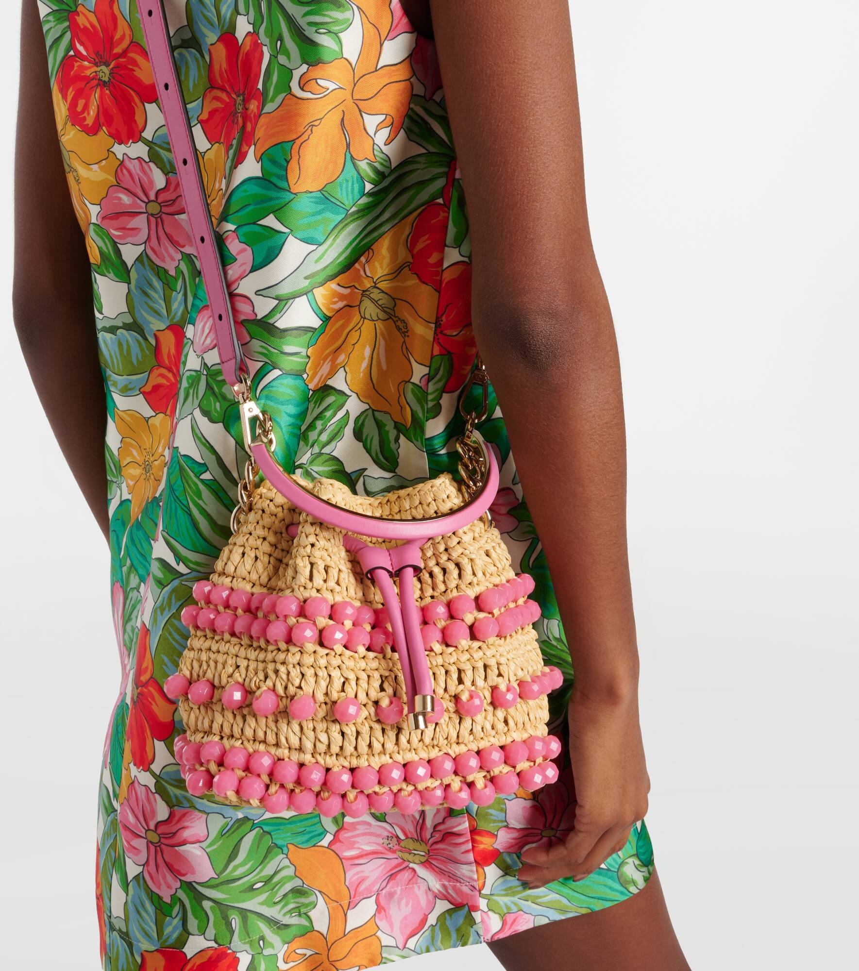 Bon Bon Small beaded bucket bag - 7