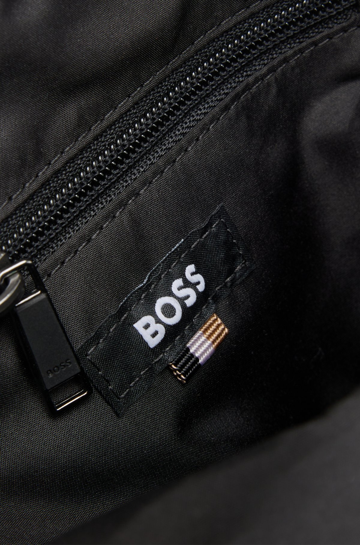 CROSSBODY BAG WITH CONTRAST LOGO AND SIGNATURE-STRIPE STRAP - 4